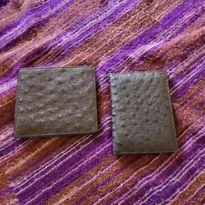 Sophisticated Black Leather Card Holder Set